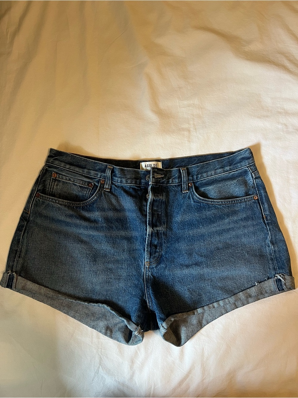 Agolde Parker Denim Shorts